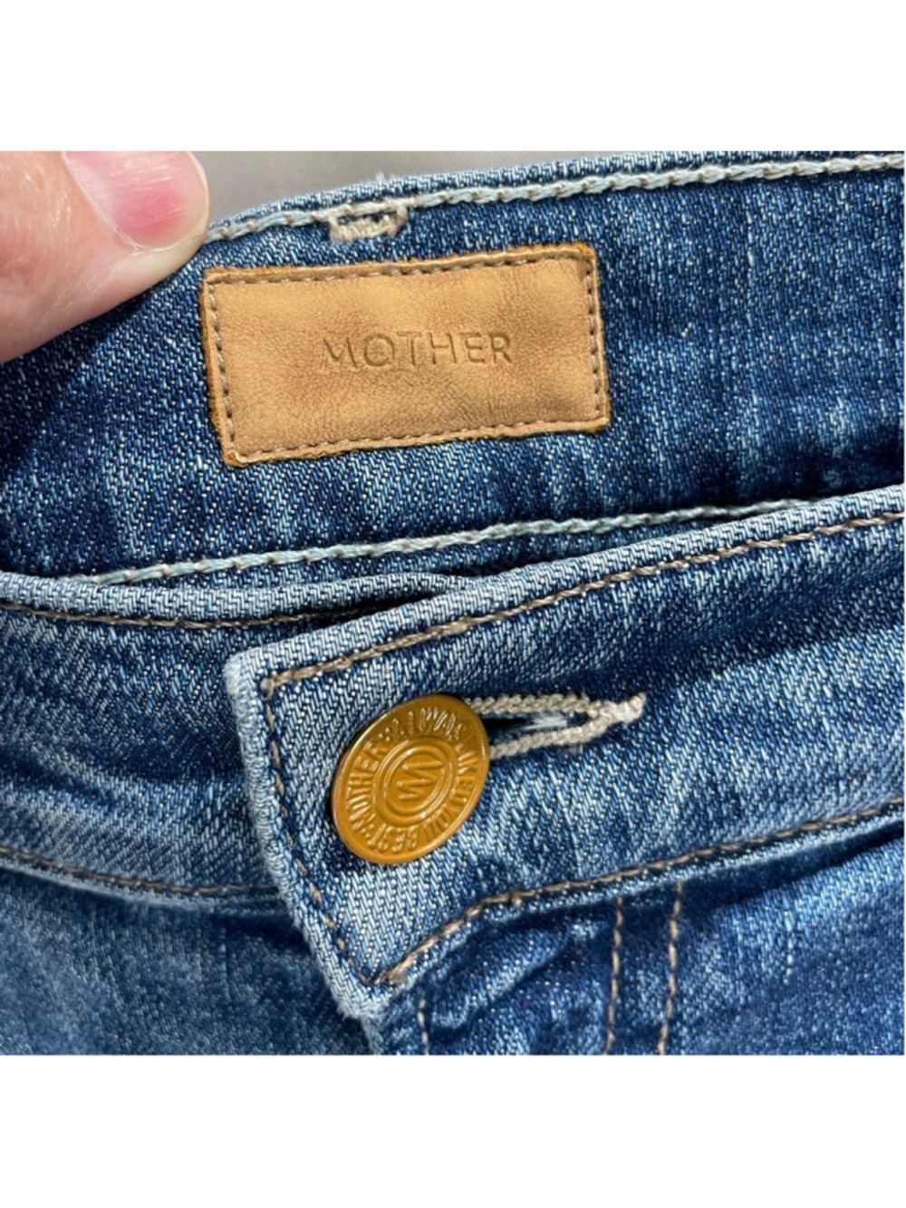 Mother The Rambler High Rise Cargo Straight Ankle Jeans Size 26 - Picture 4 of 8